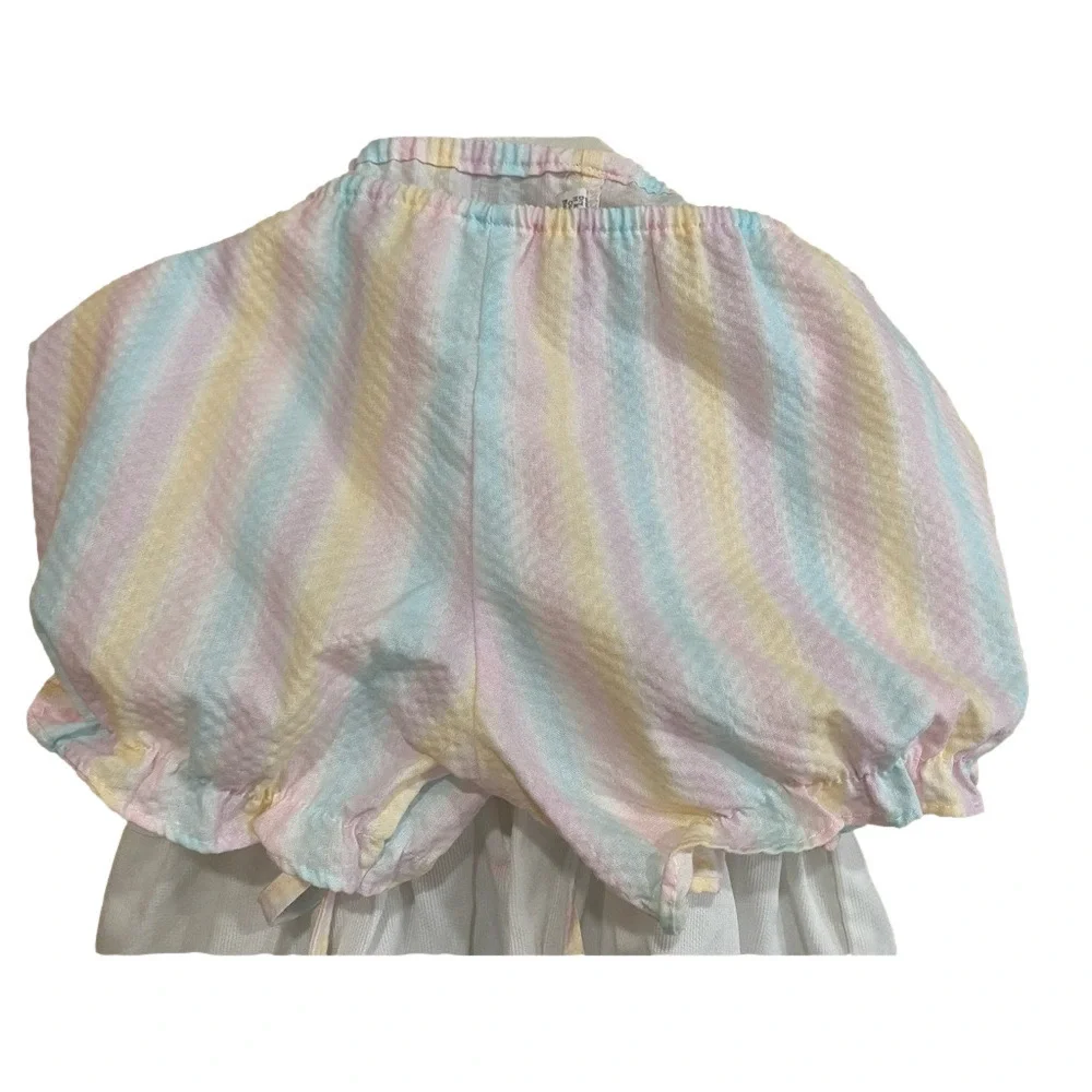 Vintage dress/pinafore 24 months. matching set with bloomers🍭 - Picture 7 of 8